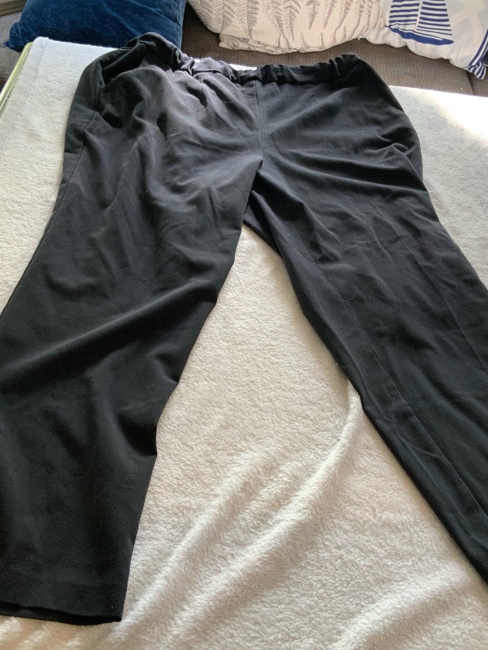 Black Pull-On Wide Leg Pants sag harbor size 16W   SKU 3043